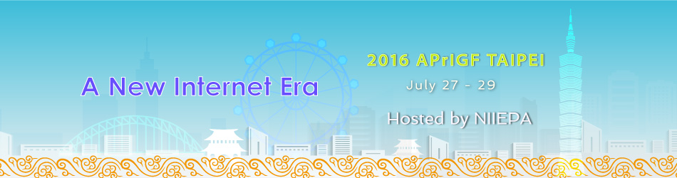 NIIEPA to host 2016 APrIGF in Taipei City